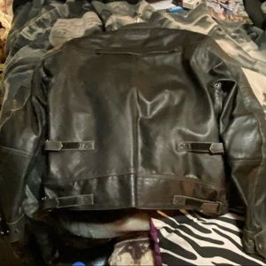 New with tags size large Indian leather jacket. Brown in color.
